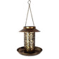 Solar Bird Feeder Outdoors Hanging Wild Bird Feeder for Garden