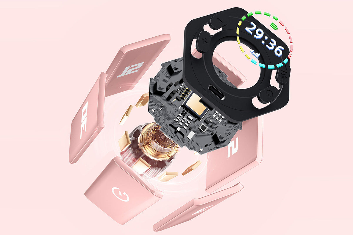 Cube Timer Visual Focus Rotating Timer with Vibration Adjustable Volume Custom Countdown