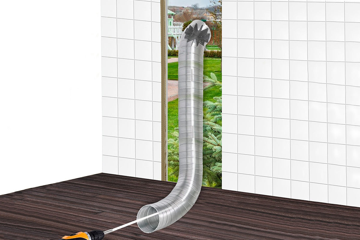 Chimney Cleaning Brush Kit for Fireplace and Flue with Extendable Rods