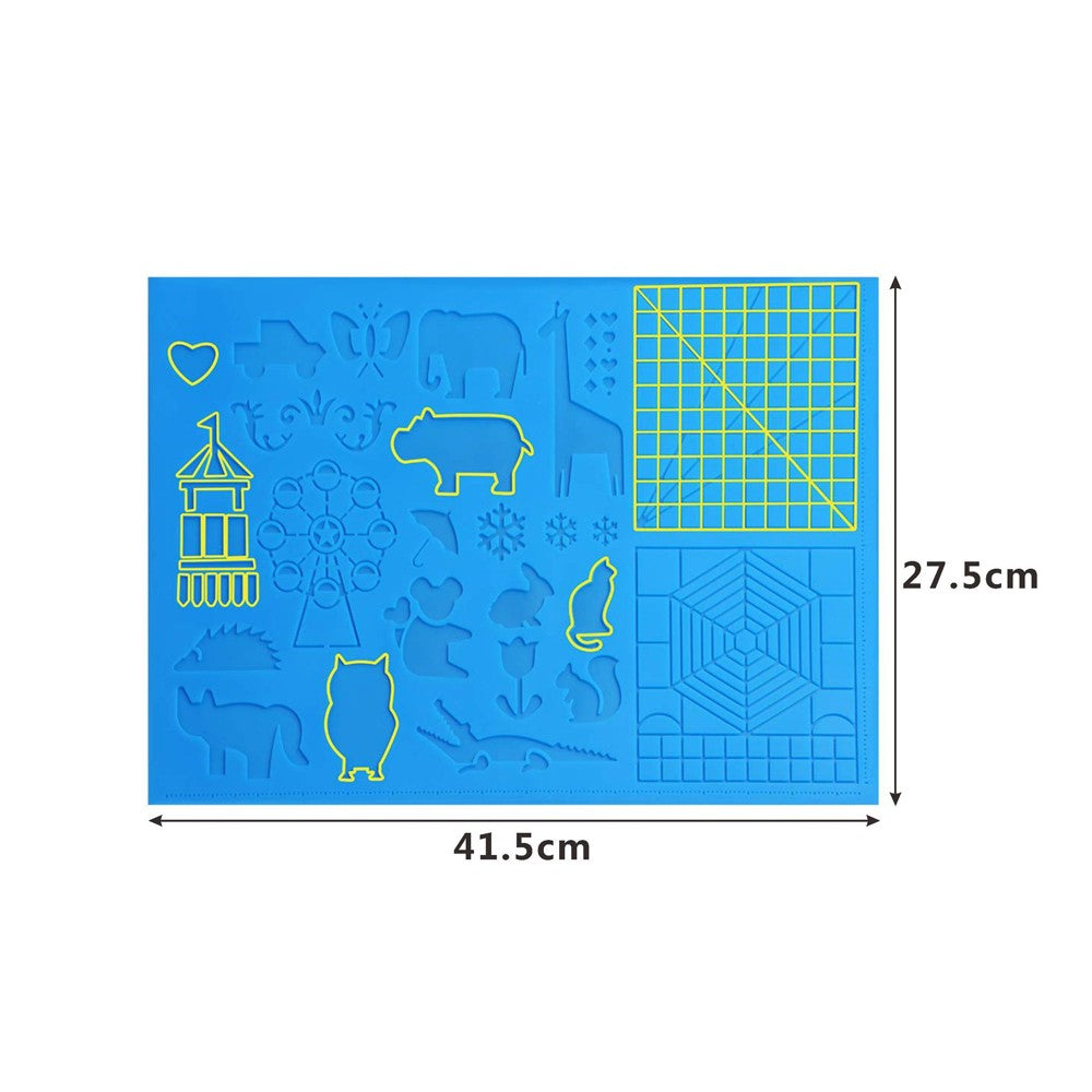 2Pcs Silicone 3D Pen Drawing Template Pad