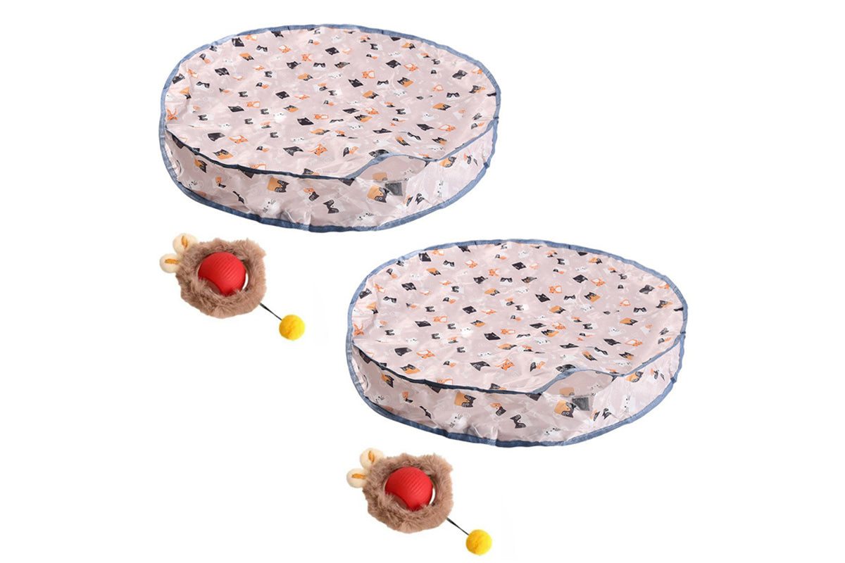 Interactive Cat Toys Ball Electric Motion Activate Cat Toy Hide and Seek Mouse Catching Game