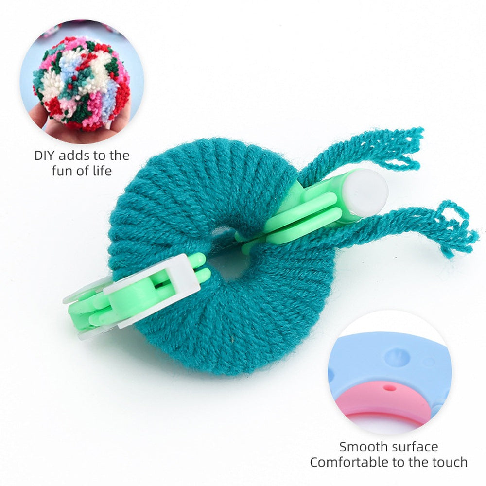 8-Piece Multi-Size Pom Pom Maker Set for DIY Fluffy Balls