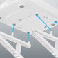 1 Pair Adjustable Elevated Stand for SureFeed Microchip Pet Feeder Foldable Tilt Raised Support Bracket