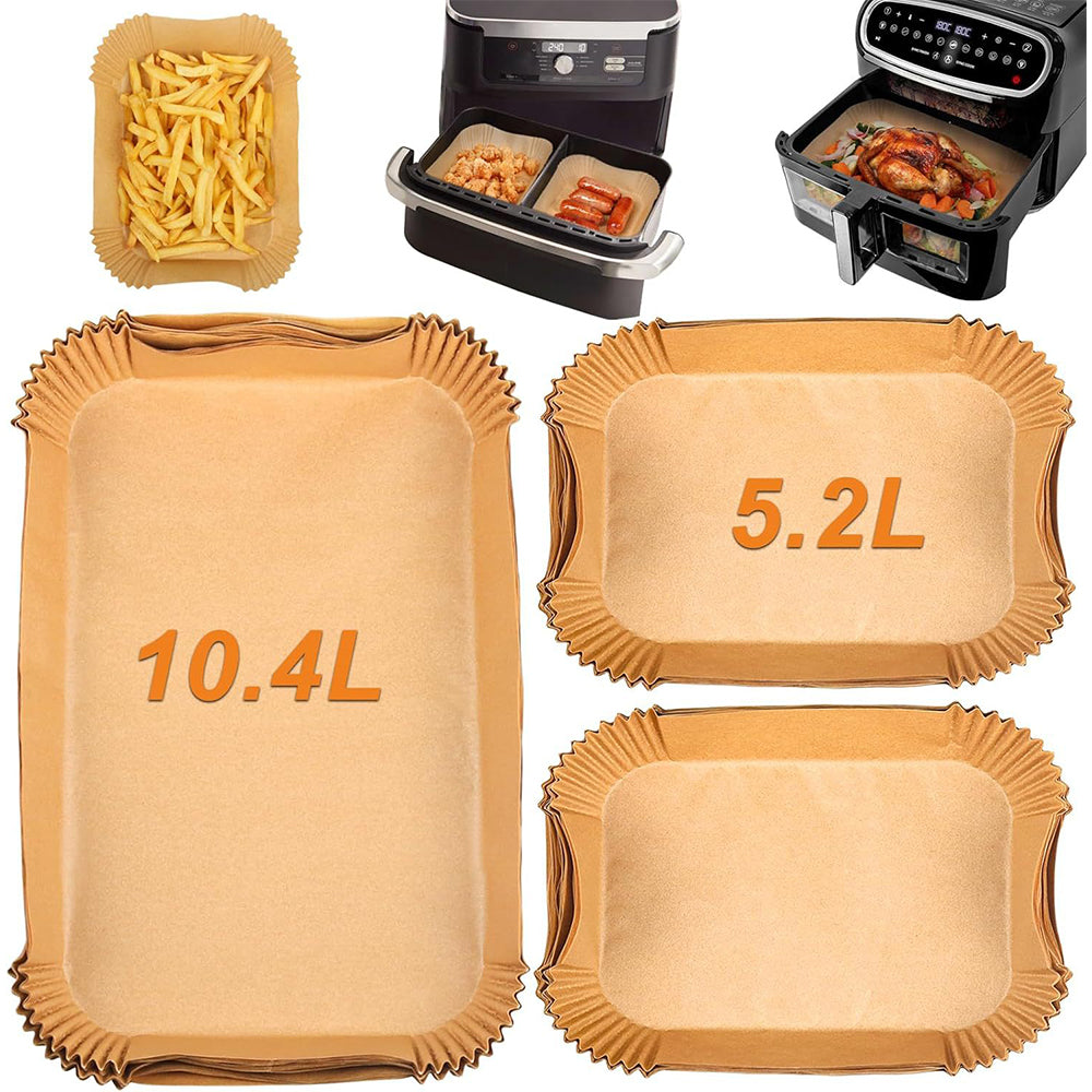 150Pcs Air Fryer Liners for Ninja Foodi Disposable Dual Liners Paper