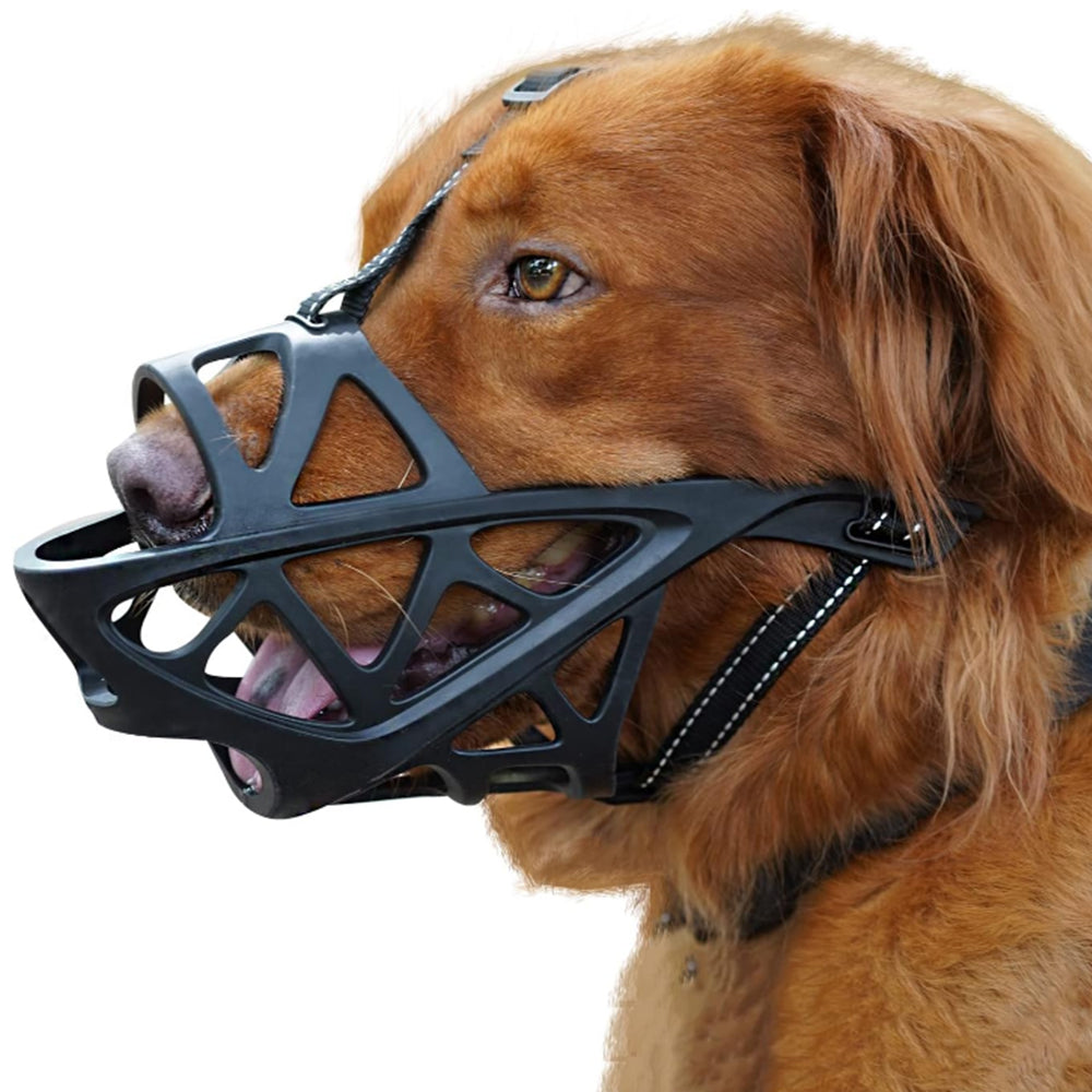 Adjustable Pet Dog Anti Bark Mesh Mask