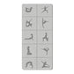 Printed Yoga Poses Yoga Mat with Storage Bag Portable Exercise Foldable Workout Mat