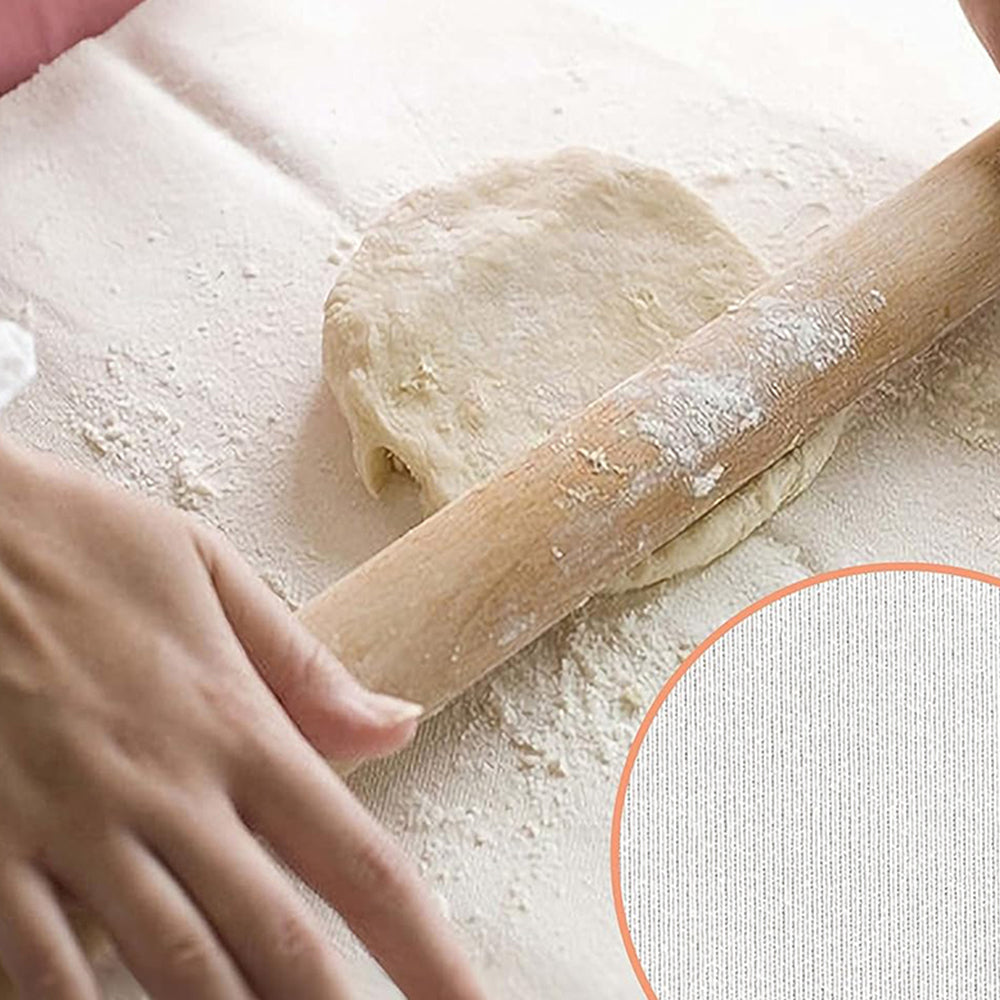 2Pcs Cotton Cloth Reusable Bread Proofing Cloth for Bread Baking