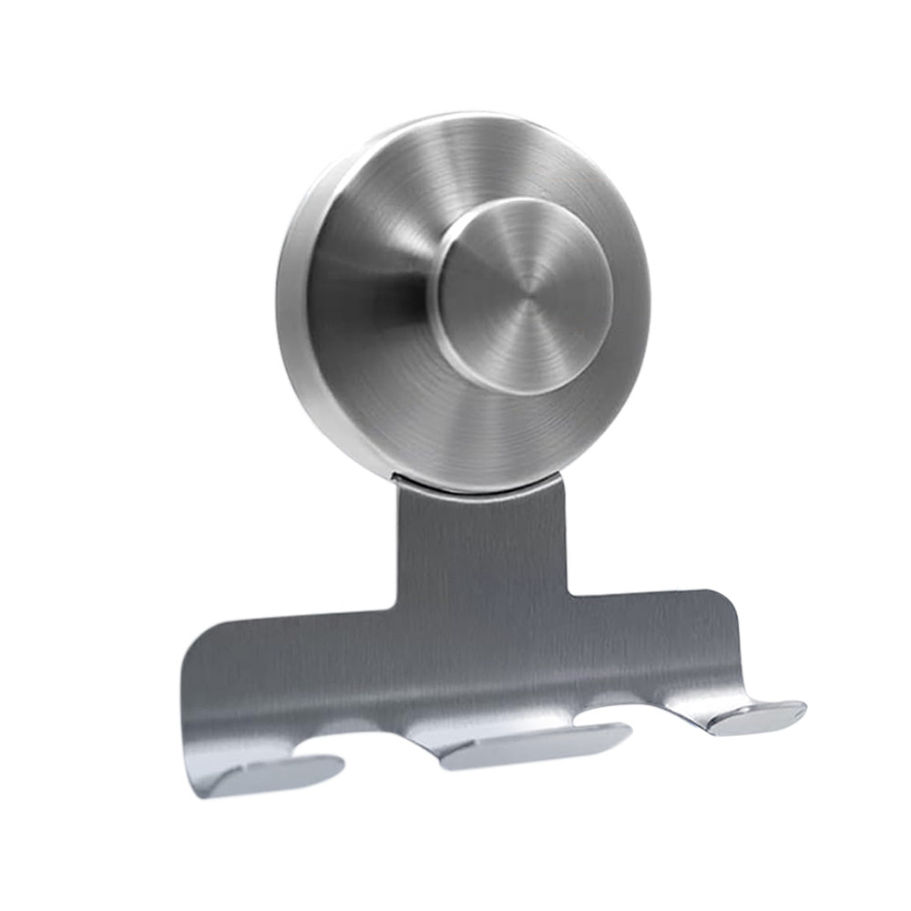 Stainless Steel Suction Cup Razor Holder Wall Mounted Bathroom Shaver Hook
