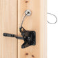 2Pcs Stainless Steel Spring Cable Pull Self-Locking Gate Latch Fit for Wooden Fence Gate