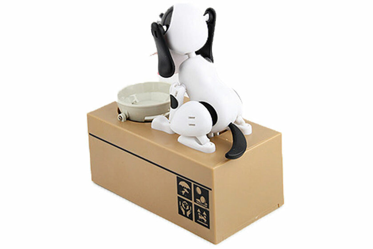 Robotic Eating Dog Coin Bank Electric Coin Bank for Little Ones