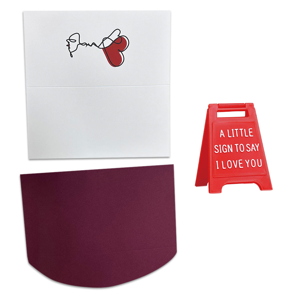 2XA Little Sign to Say I Love You Mini Ornament Plaque for Home Desk Decoration