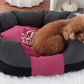 Waterproof Pet Bed Removable Washable Cat Dog Bed for Small and Medium Pets - Black