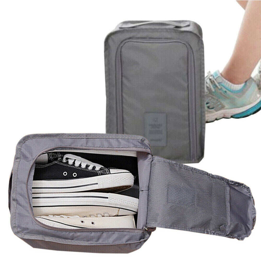 2Pcs Travel Handle Held Shoe Storage Bag