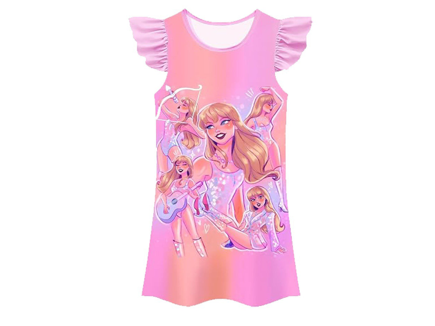 Taylor Swift Inspired Girl's Nightgown