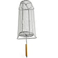 Rotating Stainless Steel BBQ Grill Basket with Stand and Handle for Camping Garden