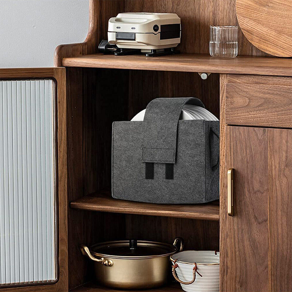 Caravan Plate Holder Motorhome Kitchen Cupboard Storage Tableware Storage Bag