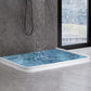 2Pcs Bathroom Rubber Water Stopper Strip Shower Dam Dry and Wet Separation Barrier