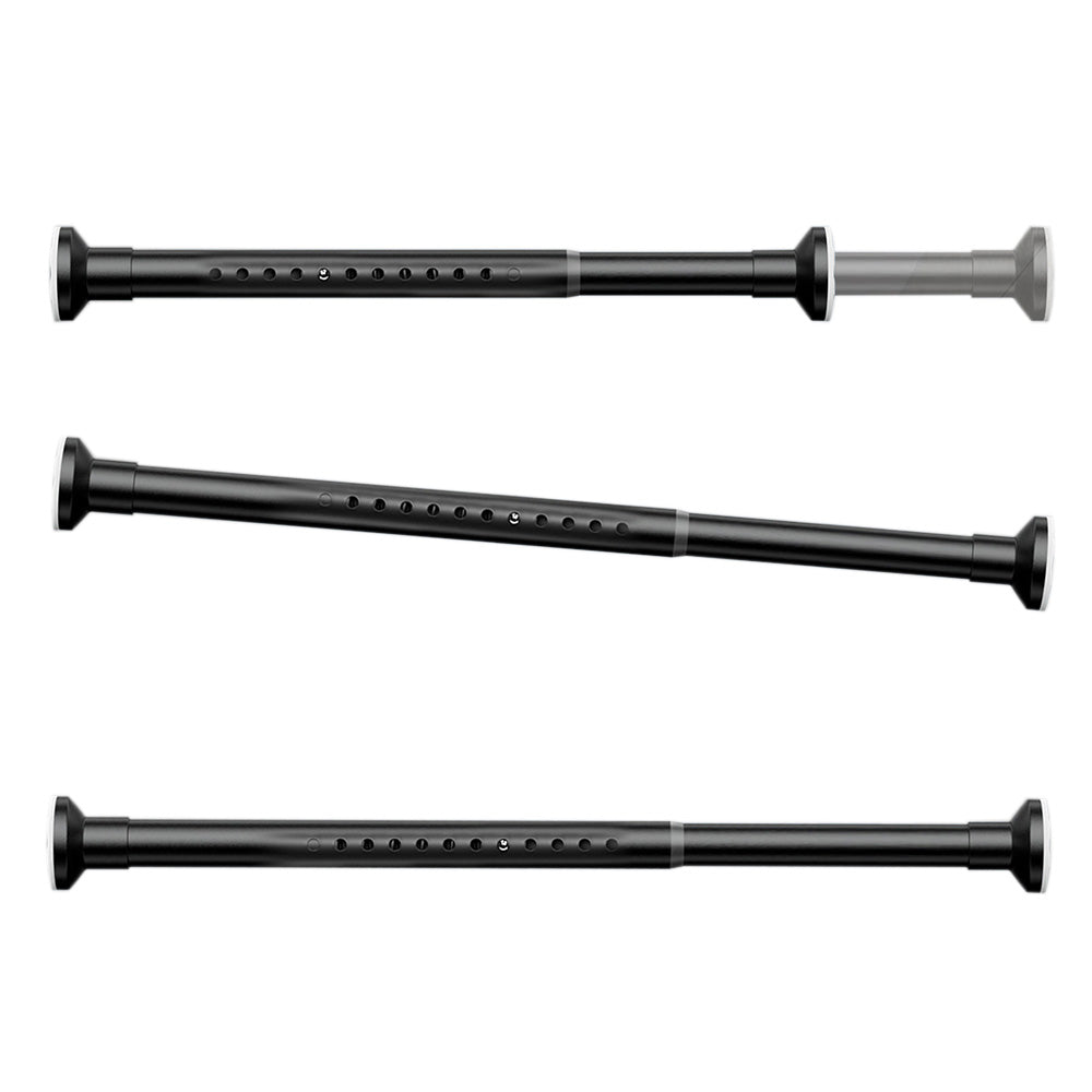 No Drill Carbon Steel Telescopic Tension Rod for Window Wardrobe Bathroom