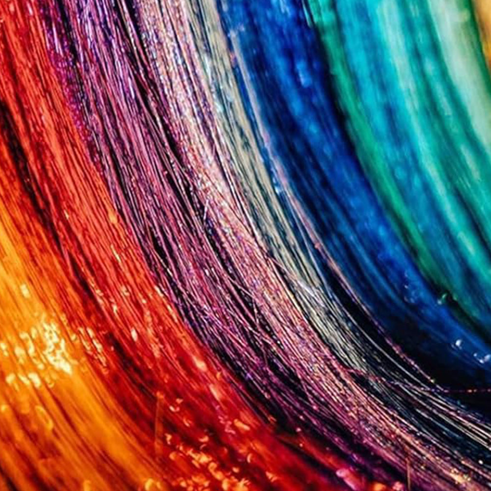 120cm 18-Color Hair Tinsel Kit Heat-Resistant Colored Hair Glitter for Girls