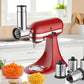 Compatible Slicer Shredder and Juicer Attachments Set for KitchenAid Stand Mixers