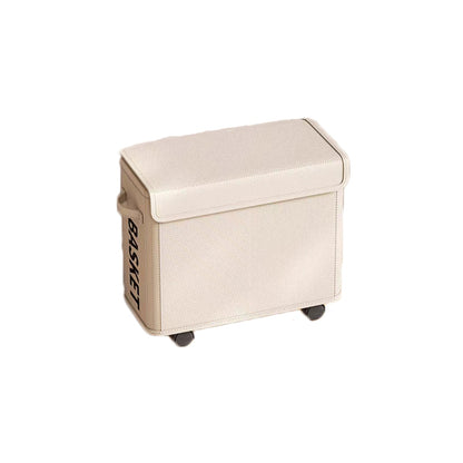 Under Desk Rolling Cart with Lid