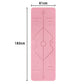 TPE Yoga Mat Exercise Fitness Sport Non Slip Workout Mat with Body Alignment Lines