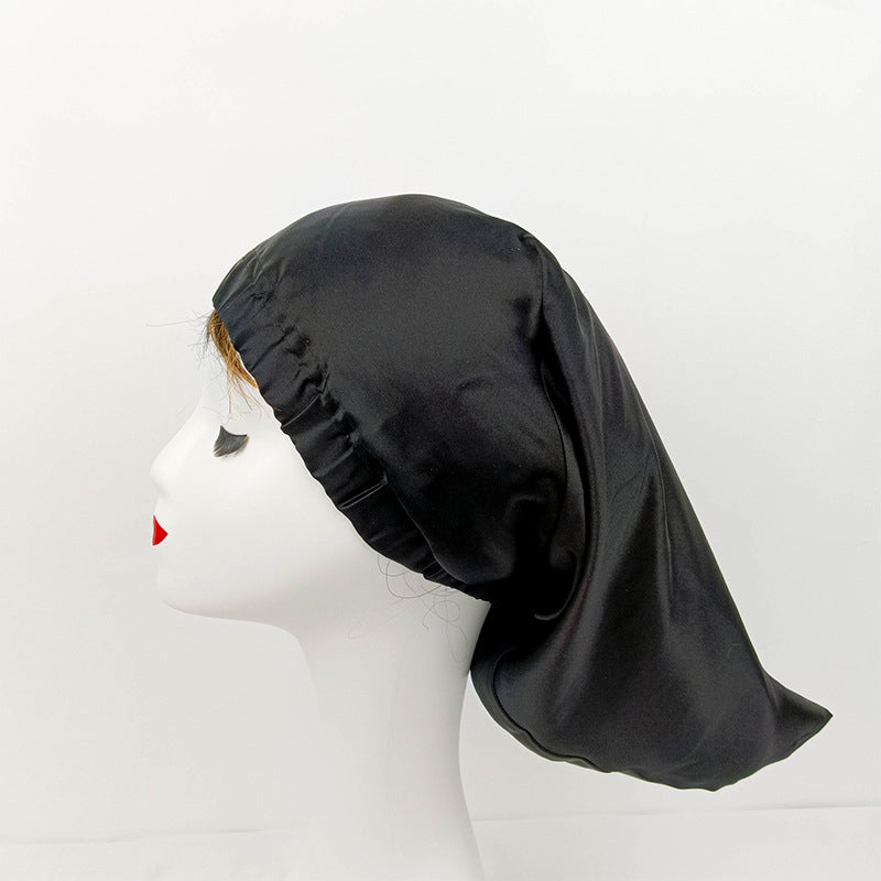 Pointed Long 100%Silk Night Cap Bonnet Sleep Cap