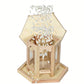 Hanging Bird Feeder House Wooden Parrot Feeding Station Bird Feeding Box