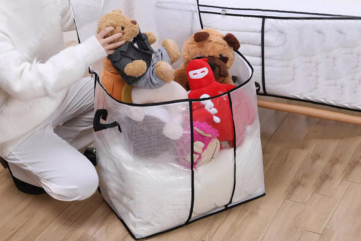 Clothes Quilt Blanket Storage Bags Foldable Blanket Storage Bins For Bedroom
