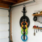 1 Pack Extension Cord Organiser Hanger with 5 Detachable Buckles