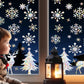 Christmas Snowflake Elk Window Sticker Sun Catcher Glass Window Iridescent Decoration