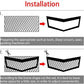 100 x 33cm Grille Mesh Aluminium Alloy Car Bumper Vent Metal Grille Net 3x6mm