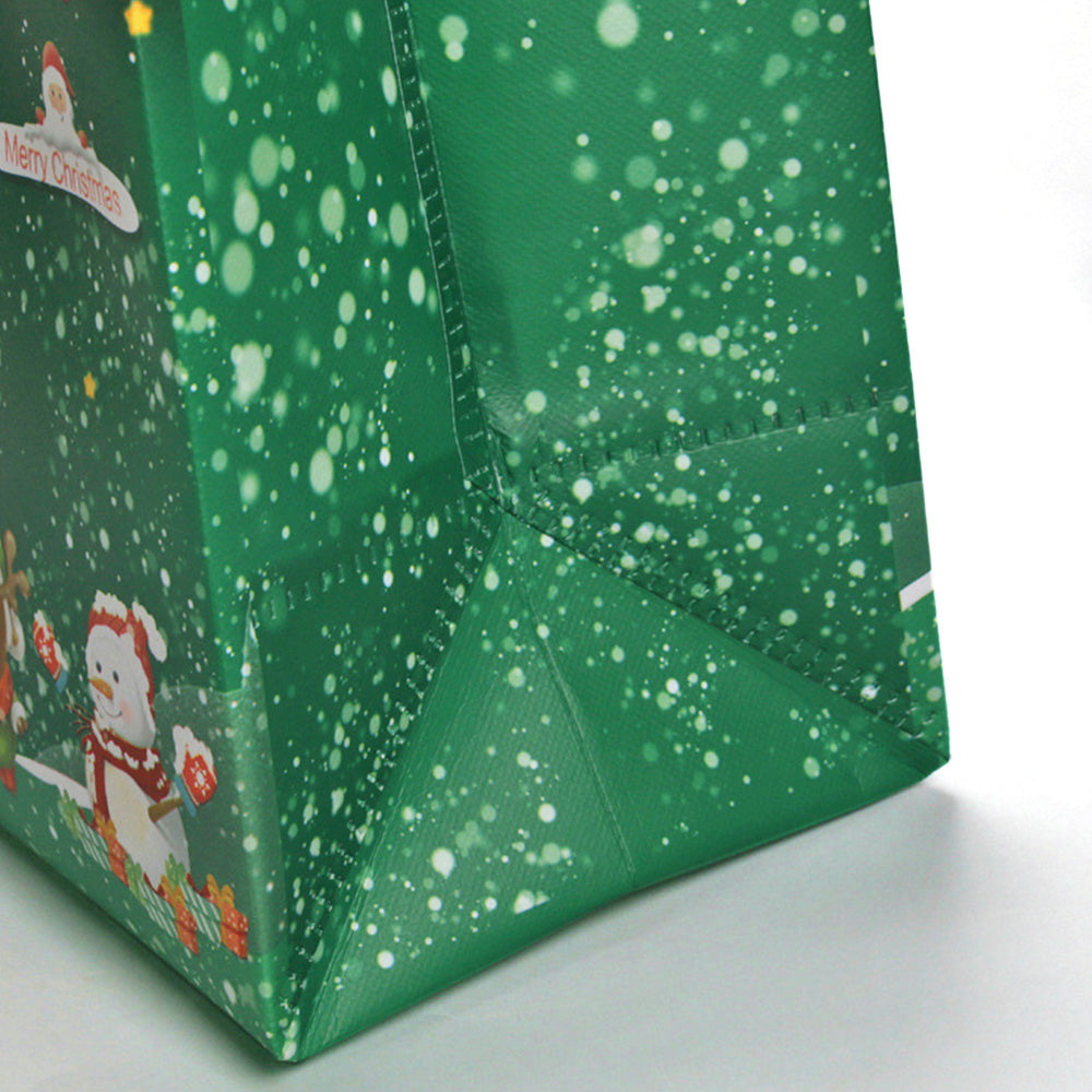 12 Pack Christmas Gift Bags Large Reusable Tote Bags Xmas Party Favors