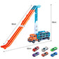 Carrier Truck Transport Car Toys Foldable 3 Layer Car Race Track Toys With 6 Toy Cars