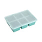 6-Grid Silicone Ice Cube Tray Large Square Ice Cube Mold