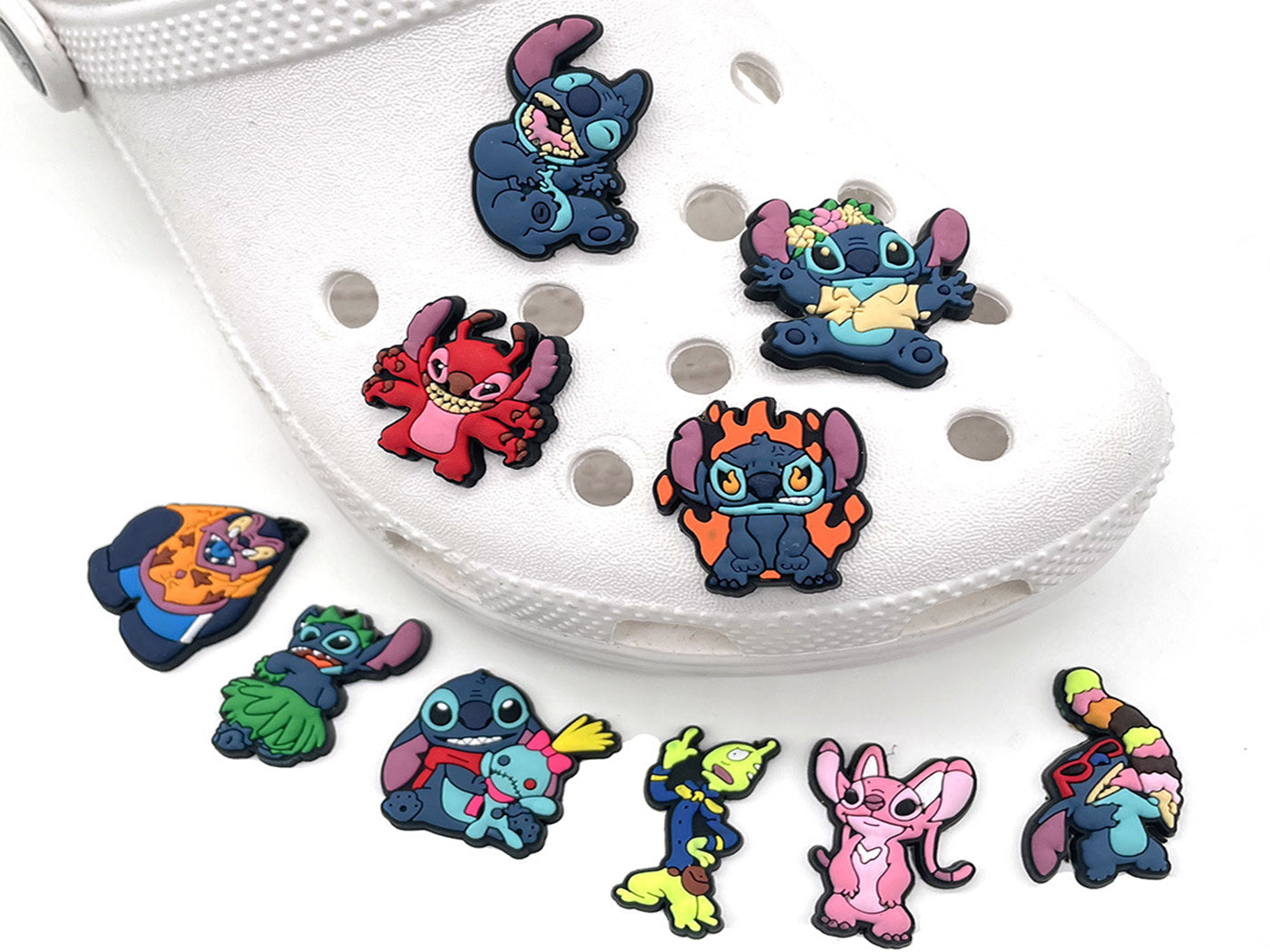 22Pcs Lilo & Stitch Shoe Charms Buckle