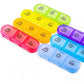 Weekly Pill Box Organizer 7 Days Tablet Storage Dispenser With One Side Large Openings