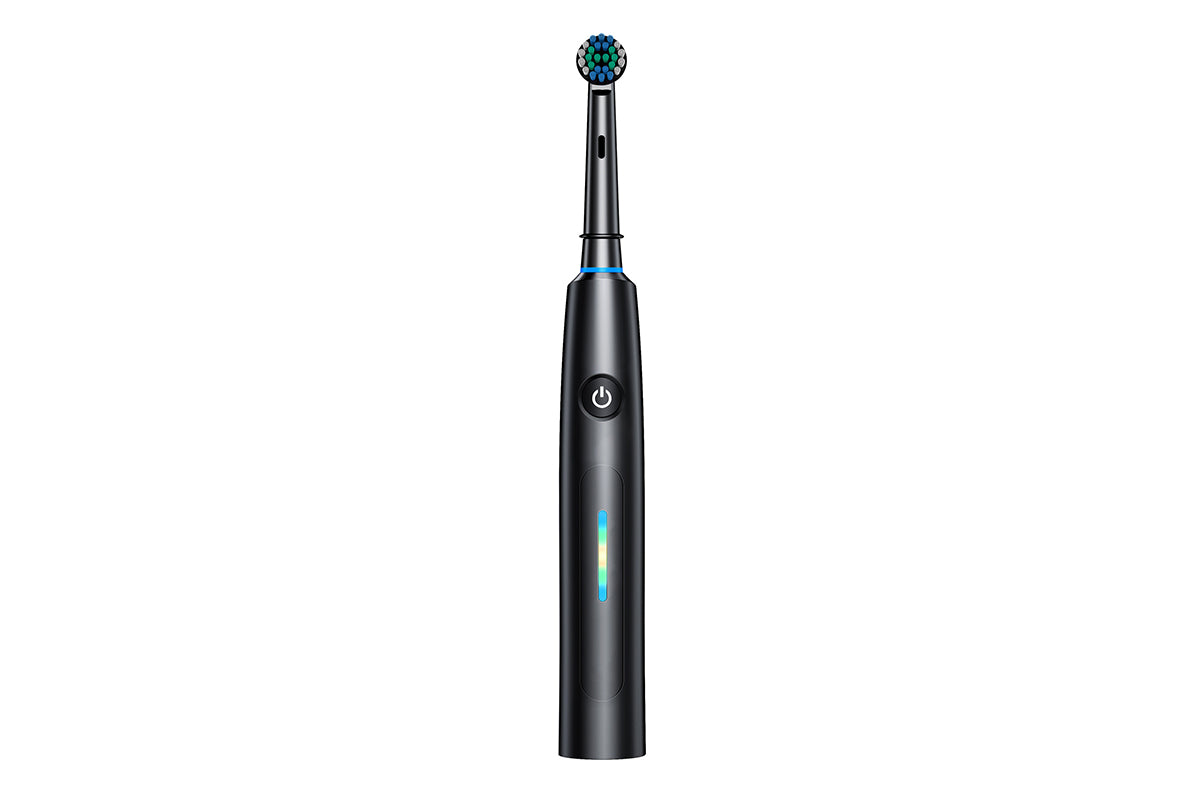 5 Modes Rotating Electric Toothbrush with 8 Heads Travel Case and Stand
