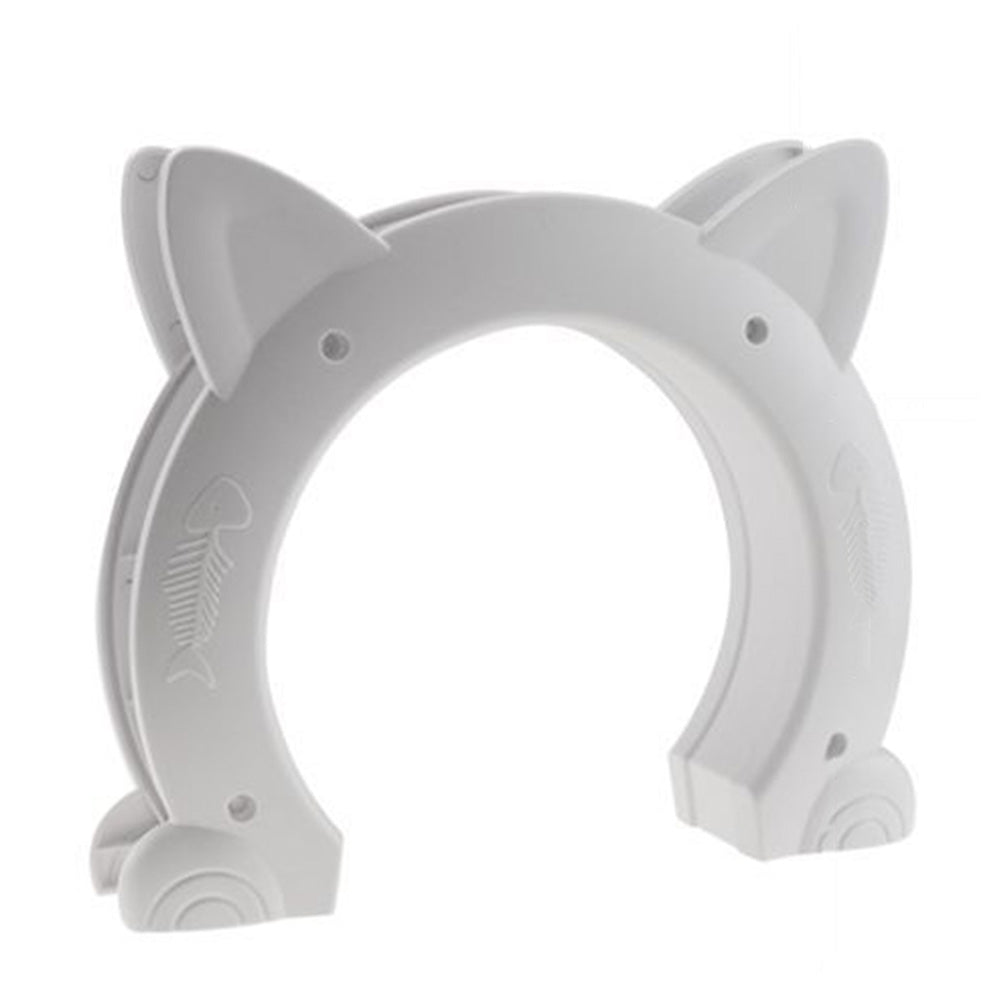 White Cat Ear Pet Door Frame for Interior Door