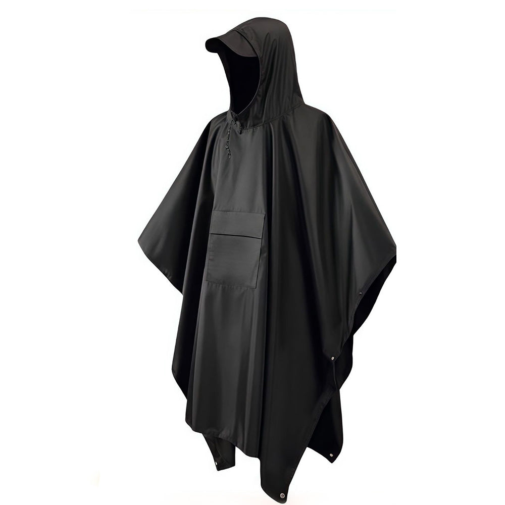 3 in 1 Portable Rain Poncho Waterproof Lightweight Emergency Raincoat with Pocket