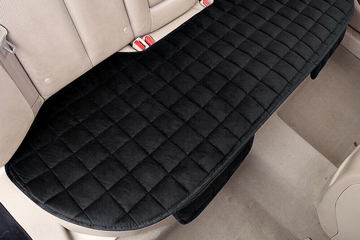 Car Seat Cushion Rear Seat Cover With Storage Pocket Auto Seat Cushion