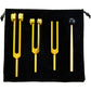 3Pcs Aluminum Tuning Forks Set 128Hz 256Hz 512Hz for Sound Healing Yoga Meditation
