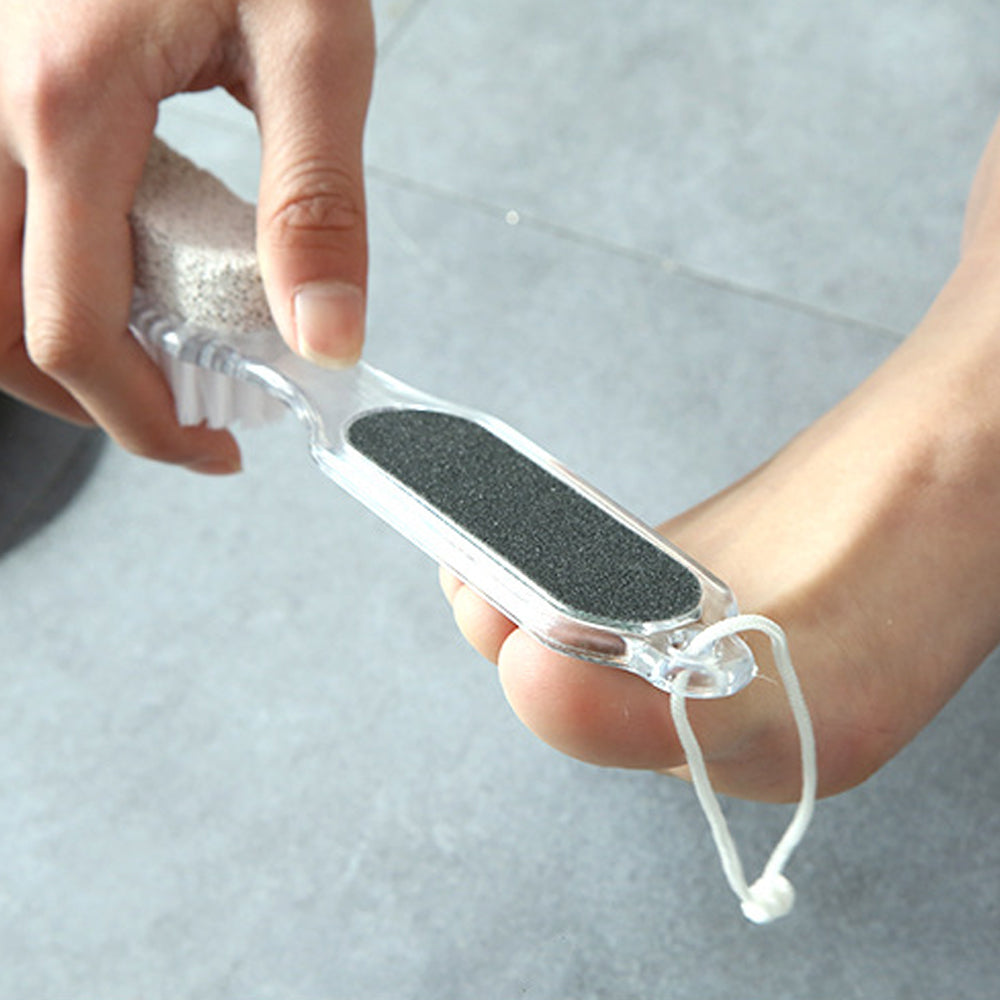 2Pcs 4 in 1 Foot Pumice Exfoliation Smoother Kit Cleaning Tools Set