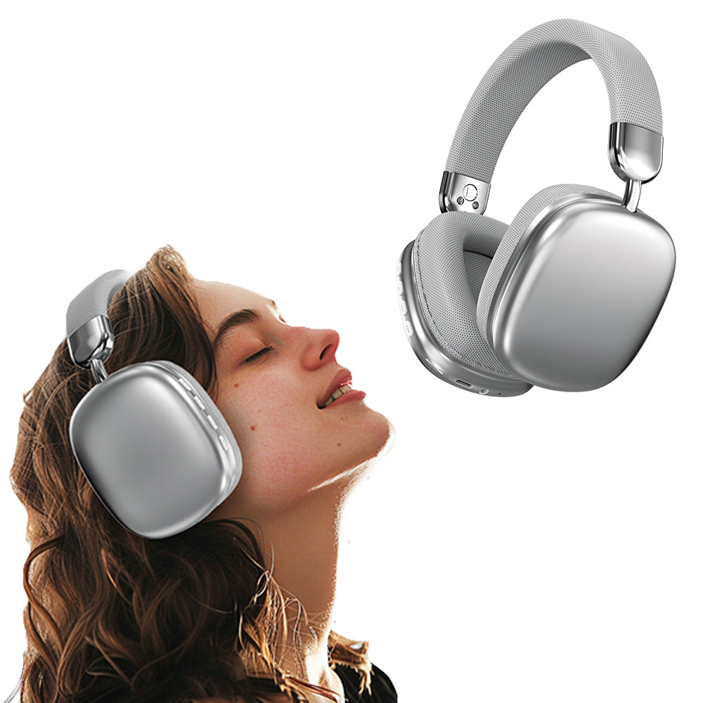 Wireless Bluetooth Headphones with Mic Noise Reduction Over-Ear Design