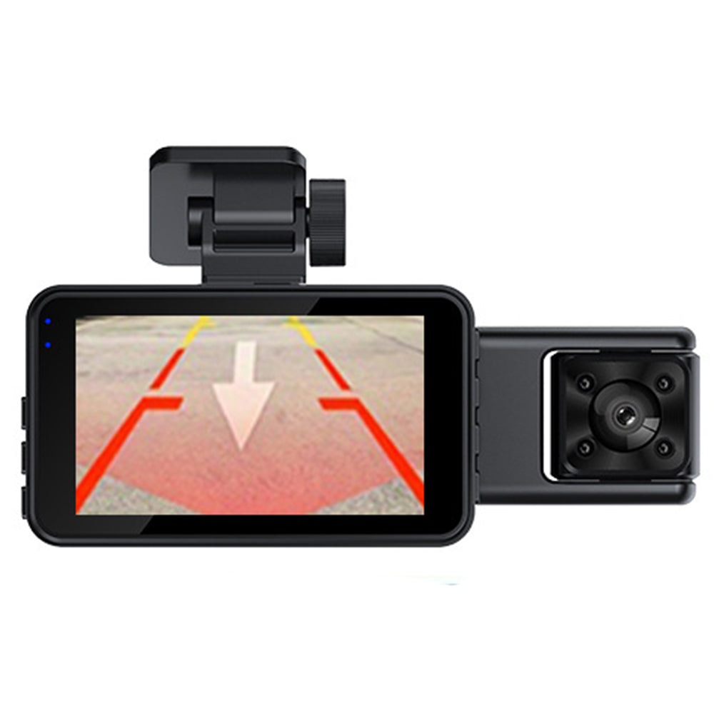 1080P 3 Cam Front and Rear Night Vision Car Dash Camera Video DVR Recorder
