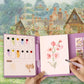 DIY 3-Fold Watercolor Painting Pad with Prefilled Paints for Beginners