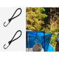4Pcs Outdoor Camping Tent Elastic Cords with Hooks