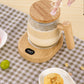 2Pcs 400ML Electric Self-Stirring Coffee Mug with Constant Temperature Coaster