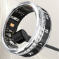 Smart Fitness Ring Health Rings Fitness Tracker Ring with Heart Rate Sleep Monitoring-Silver