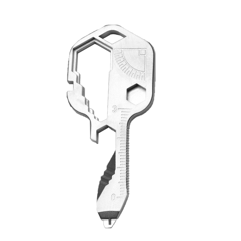24-in-1 Key-shaped Multitool Keychain